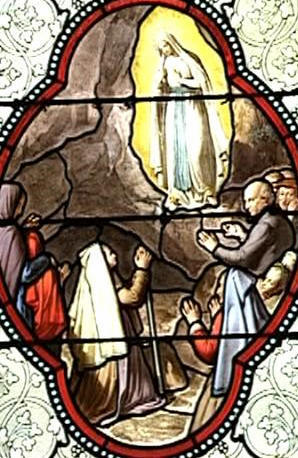 La Virgen en Lourdes