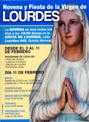 Novena y Fiesta de Lourdes 2020