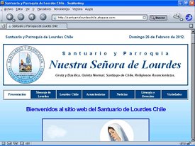 Portada Sitio Web Lourdes Chile